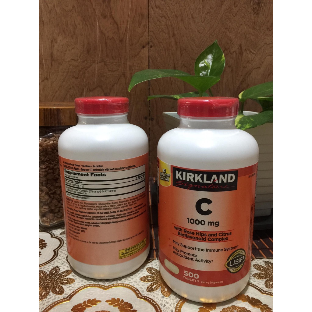 Kirkland Signature Vitamin C, 1000mg, 500 Tabs Shopee Philippines