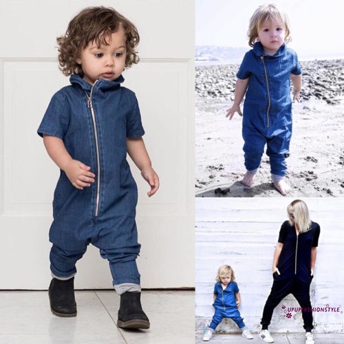 denim jumpsuit for baby boy