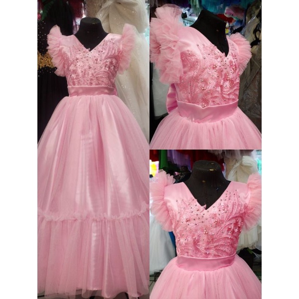 Gown for 7th Birthday (you can choose other colors thru pm) | Shopee ...