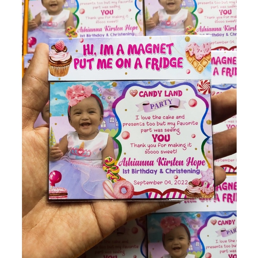 ATM SIZE REF MAGNET CANDYLAND SOUVENIR AND GIVEAWAY | Shopee Philippines