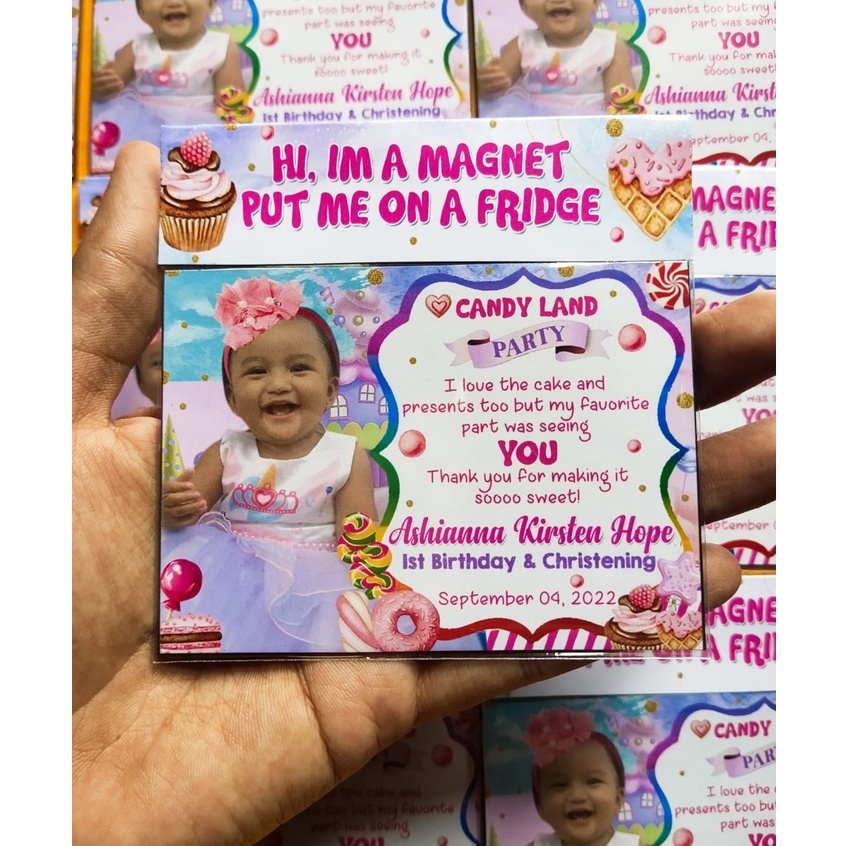 Atm Size Ref Magnet Candyland Souvenir And Giveaway Shopee Philippines