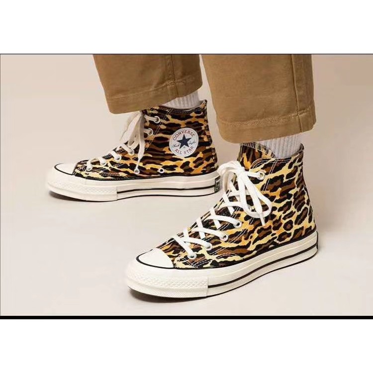 leopard print canvas shoes