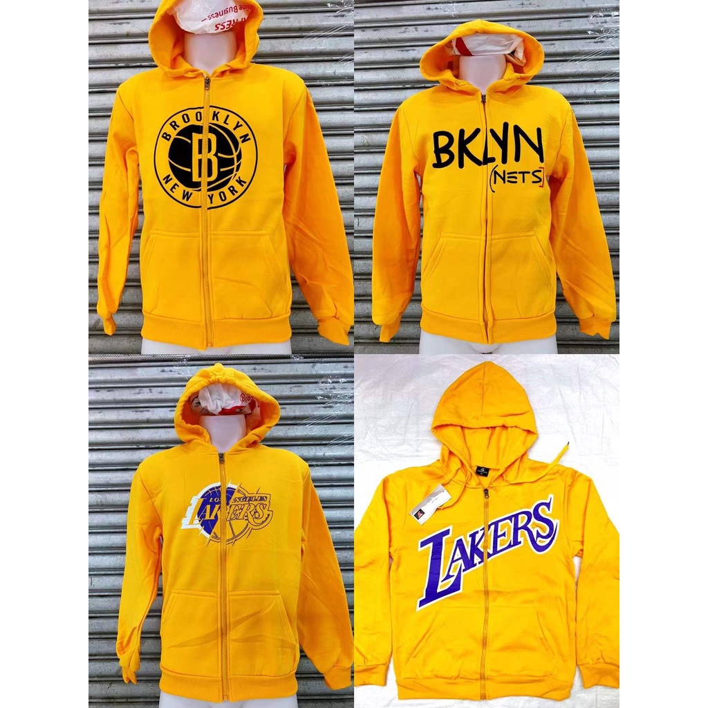 Yellow Jacket Hoddie Nba Jersey Lakers Jacket Unisex Cotton Tela With  Zipper | Shopee Philippines