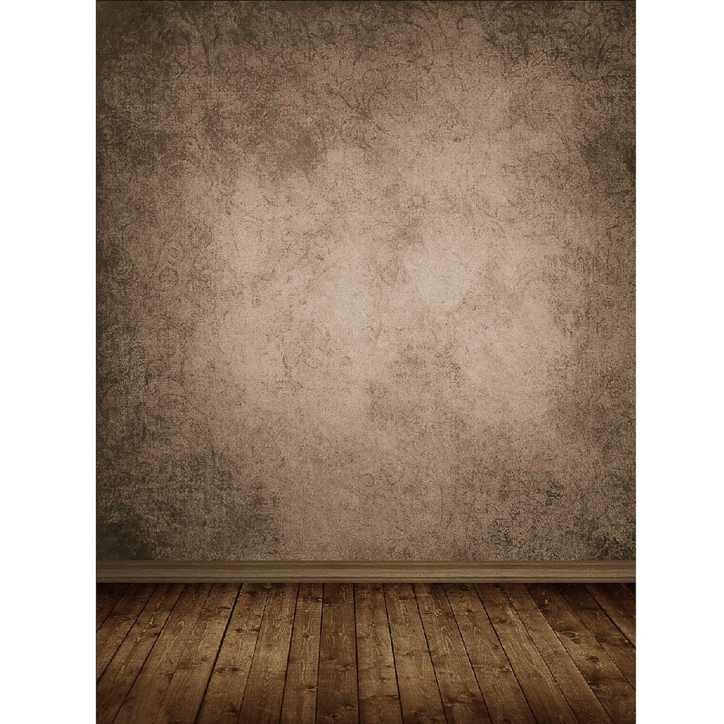 5x7ft Brown Wood Floor Vinyl Backdrop Studio Photography Photo