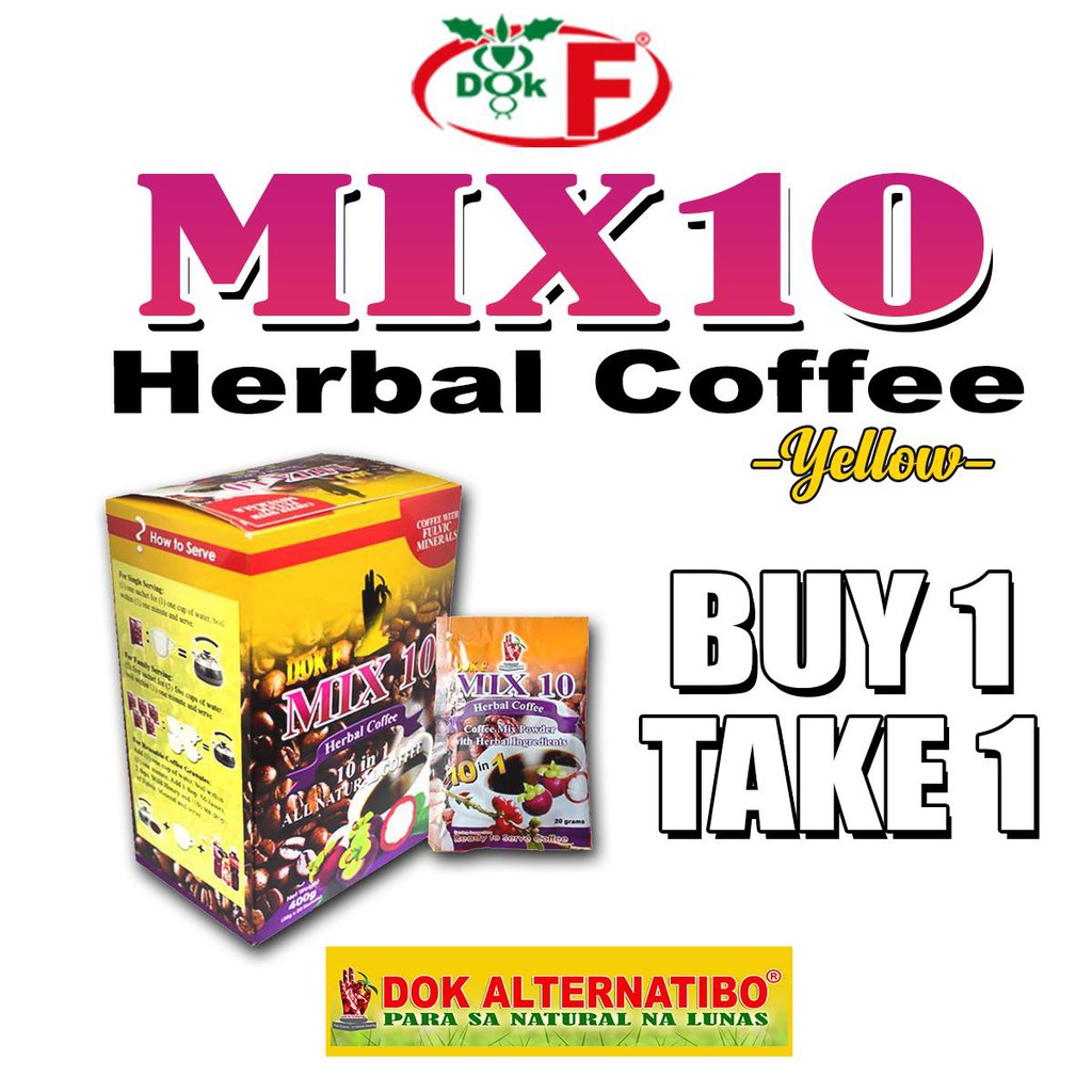 BUY 1 TAKE 1 PROMO Dok F Mix 10 Herbal Coffee (ED) Shopee Philippines