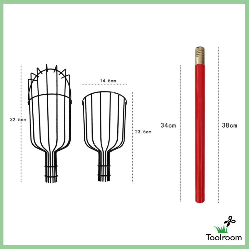 Toolroom Iron Fruit Picker Tool Fruits Picking Head Grabber for Oranges Getting Fruit