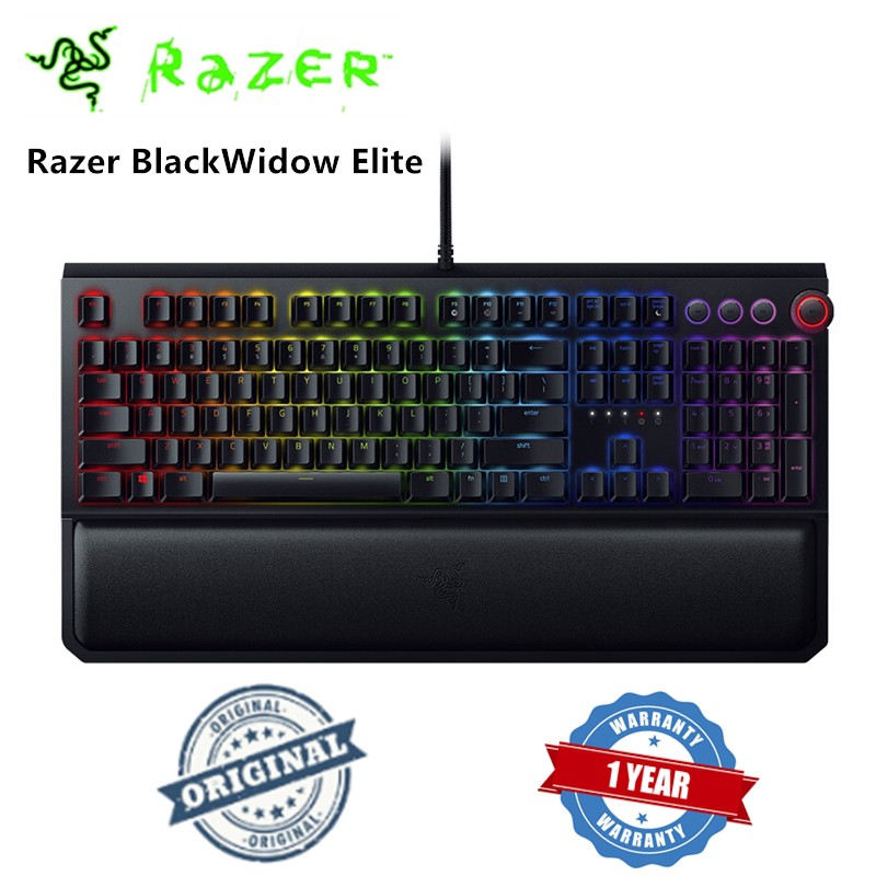 Razer BlackWidow Elite mechanical keyboard, RGB color lighting