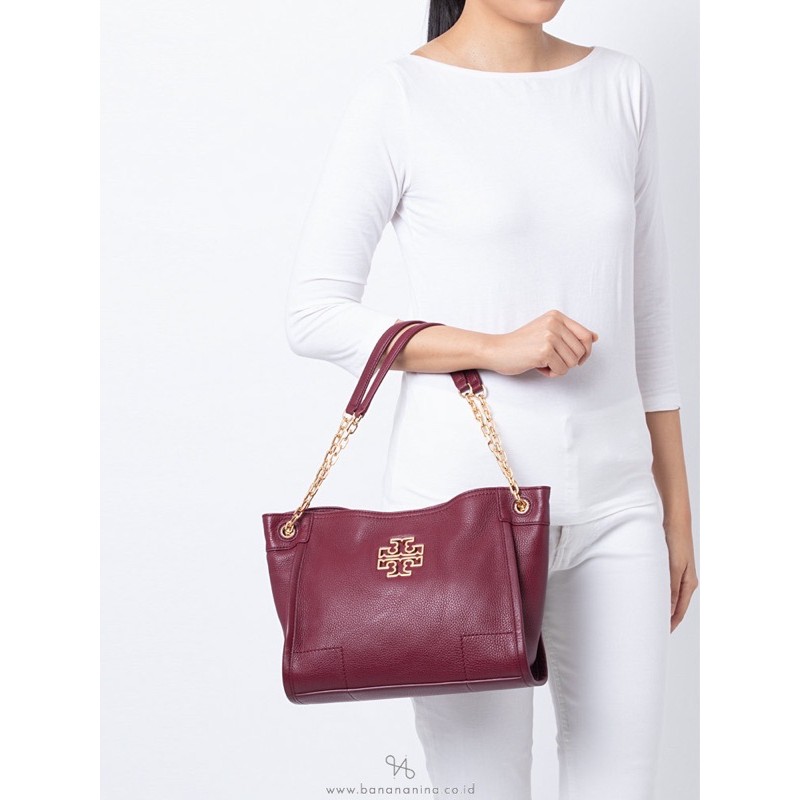 Tory Burch Britten Slouchy Tote | Shopee Philippines