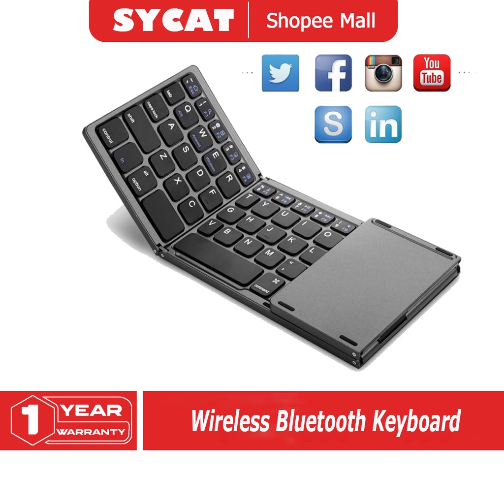 Bluetooth Wireless keyboard For Phone/Tablet Keyboard With Touchpad