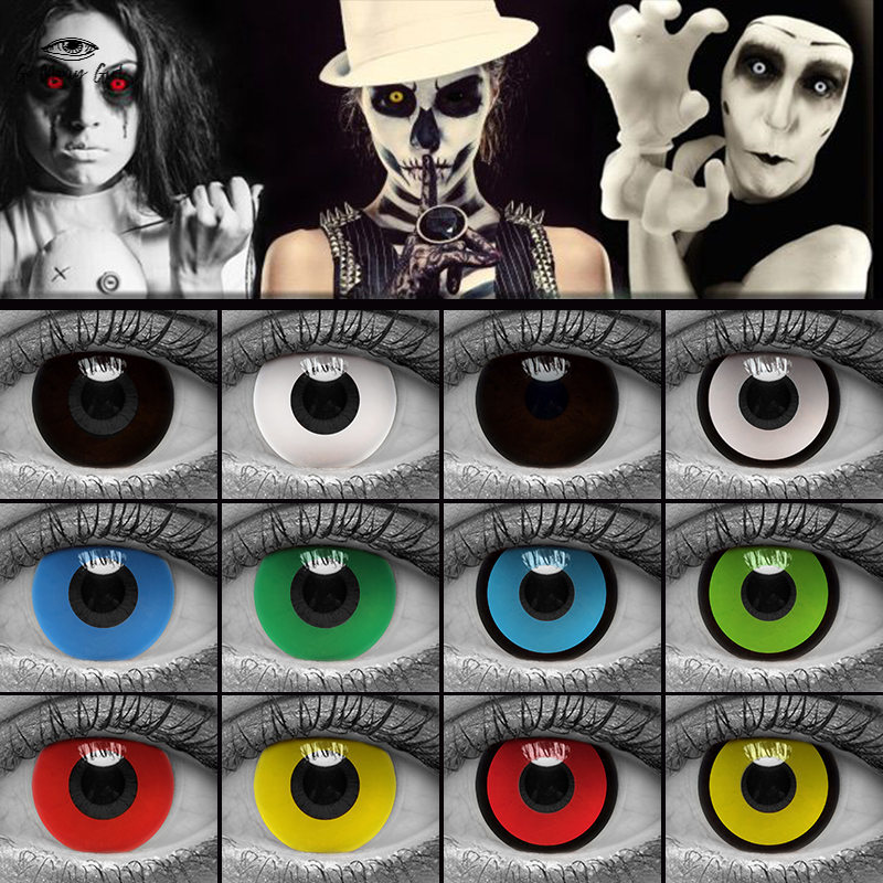 Halloween Colorful Contact Lenses Anime Cosplay Manson Eye Lens 