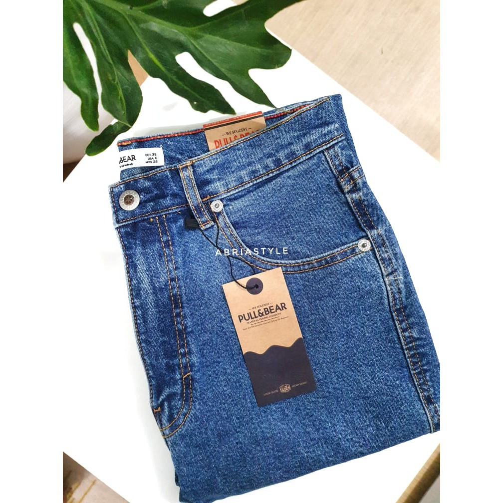 pull and bear high waisted jeans