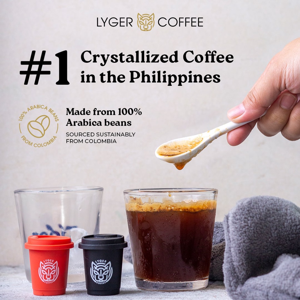 Lyger Crystallized Barista Quality Coffee (freezedried) Decaf Taster