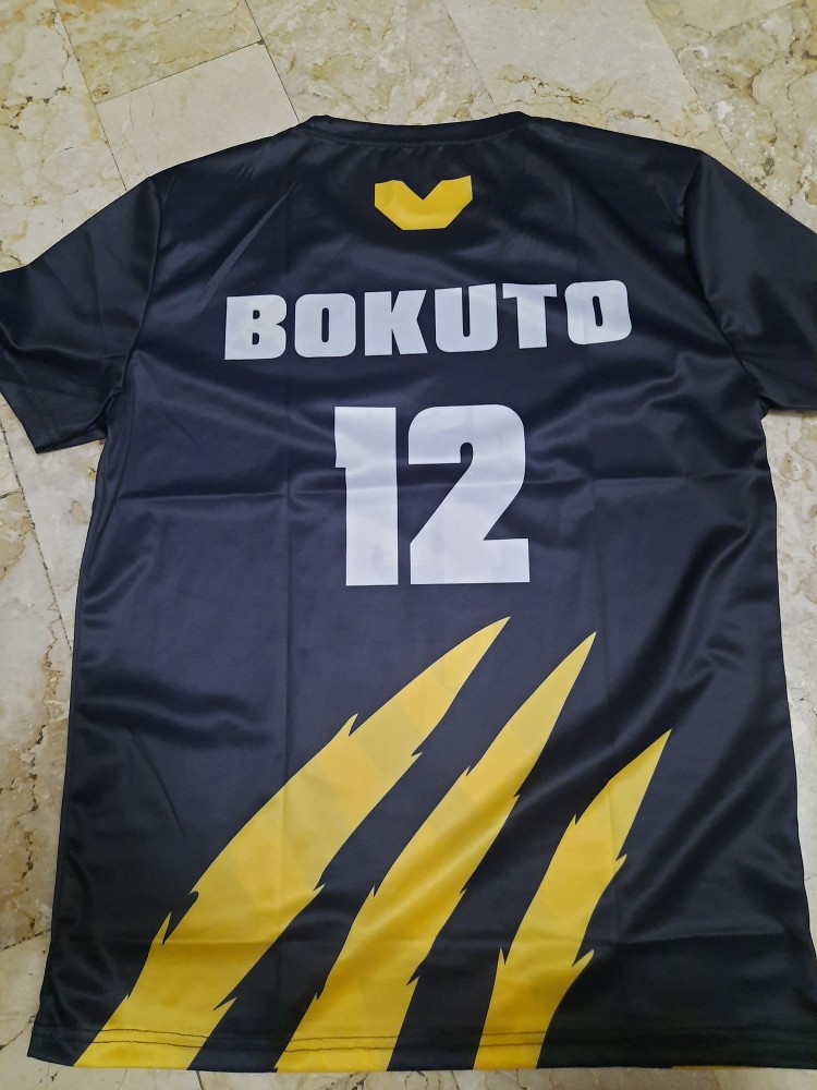 Anime Haikyuu MSBY Black Jackals HINATA Jersey T-shirt | Shopee Philippines