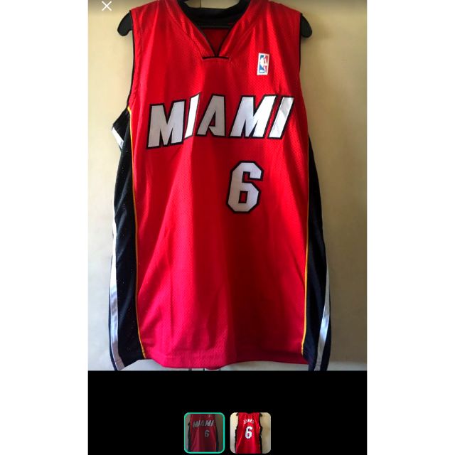 lebron heat jersey red