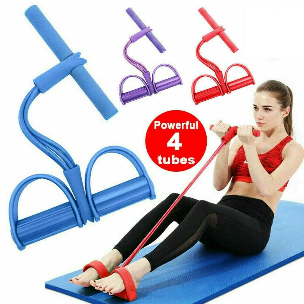 Multi-Function Tension Fitness Rope Arm Waist Leg Exercise Yoga Portable Tool 