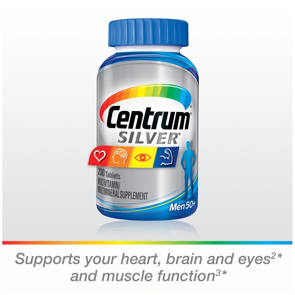 Centrum Silver Multivitamin for Men 50 Plus, Multivitamin ...