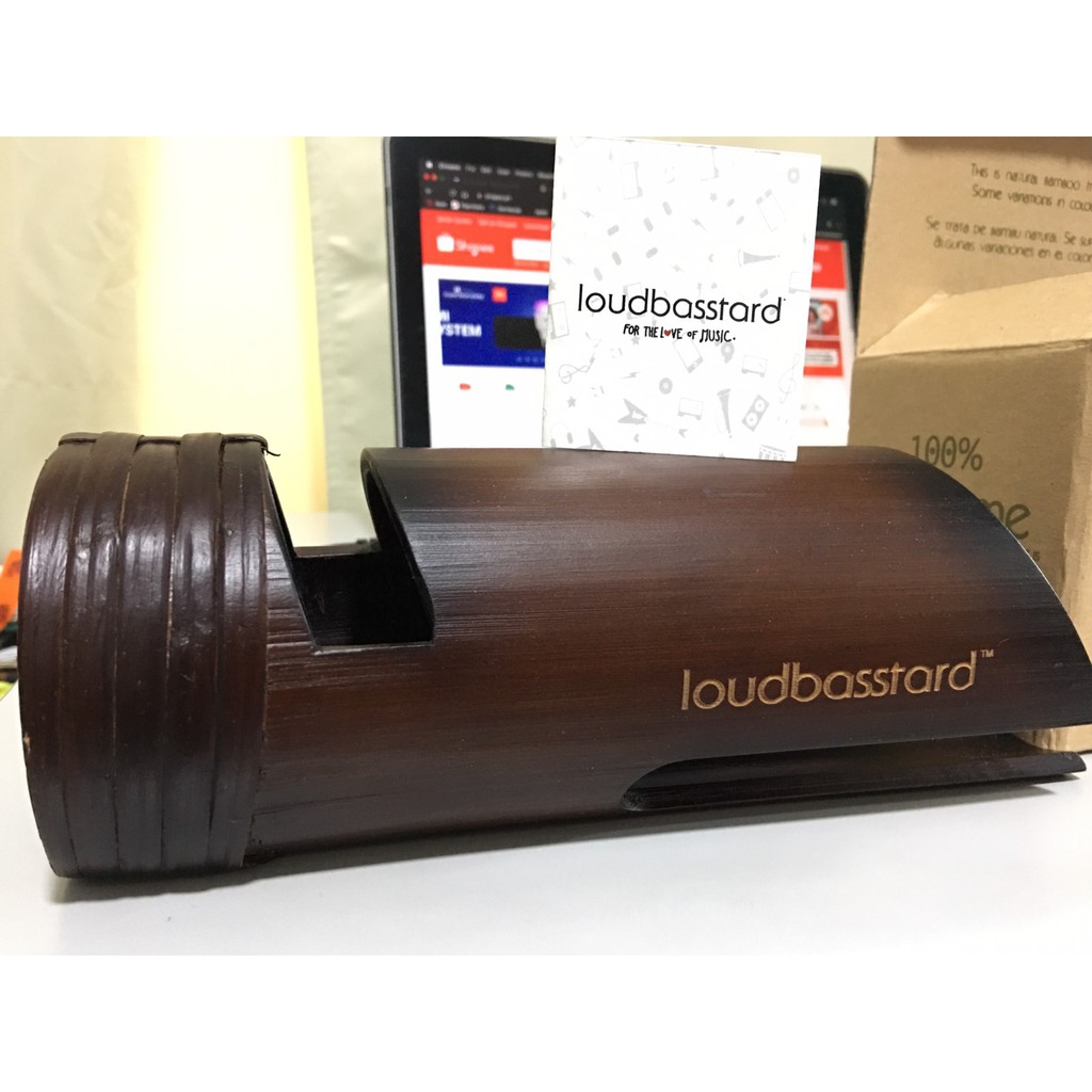 loudbasstard bamboo speaker