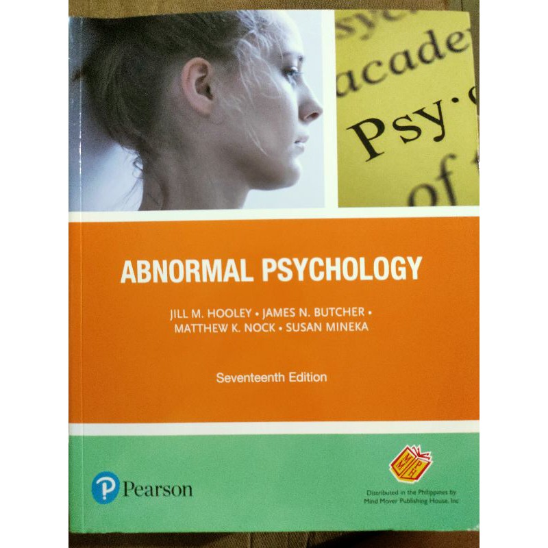 Abnormal Psychology Dsm5 By Hooley Butcher 17th Edition Shopee Philippines