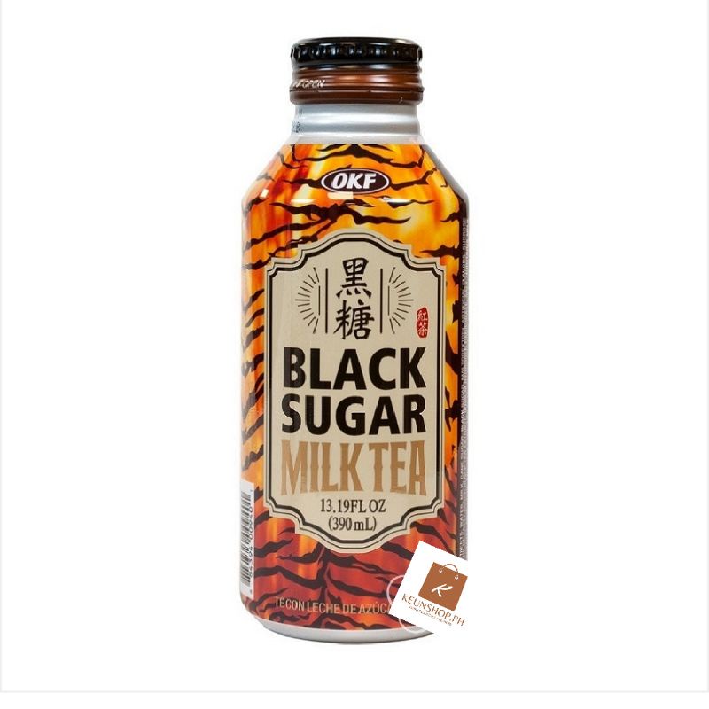 OKF Black Sugar Milk Tea 390mL | Shopee Philippines