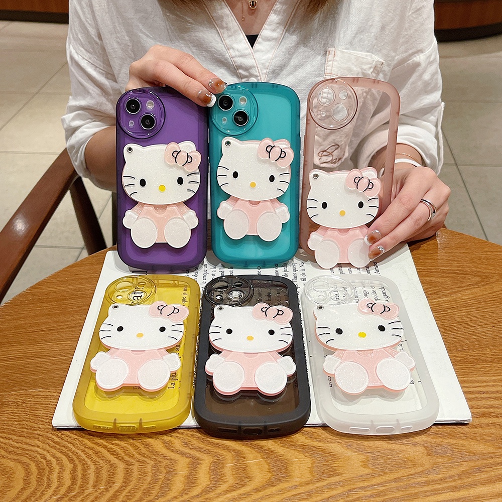 Hello Kitty Mirror Soft Case For Huawei P50 P40 Pro Nova 7i Mate 30 Y9 ...