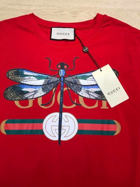 gucci dragonfly t shirt