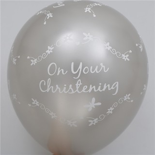 10pcs On Your Christening Baby Shower Latex Balloons Wedding