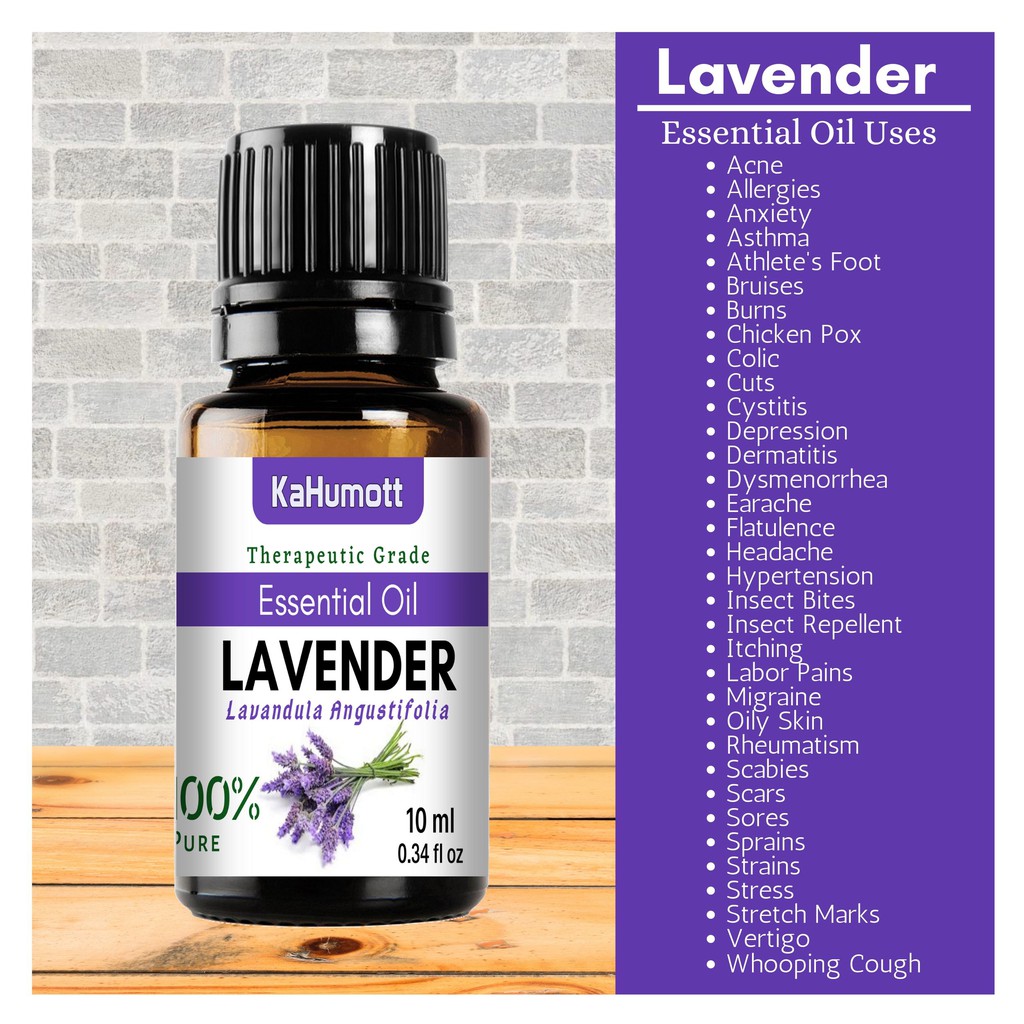 LAVENDER 100 Pure Essential Oil 10 ml Shopee Philippines