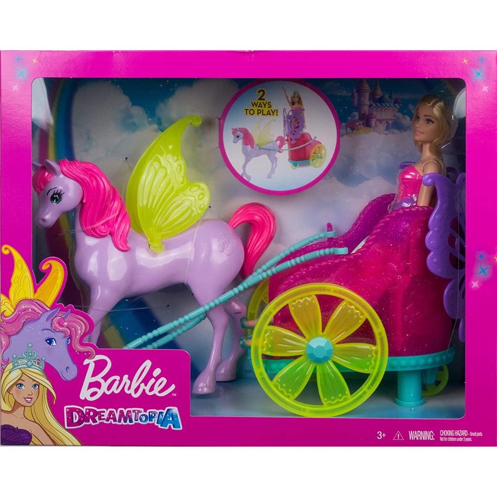 barbie fairytale horse and carriage