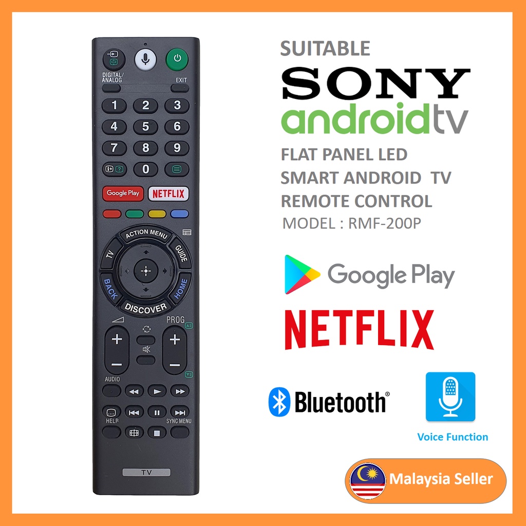 GyXR Compatible SONY RMFTX200P Netflix Google Play Voice Function