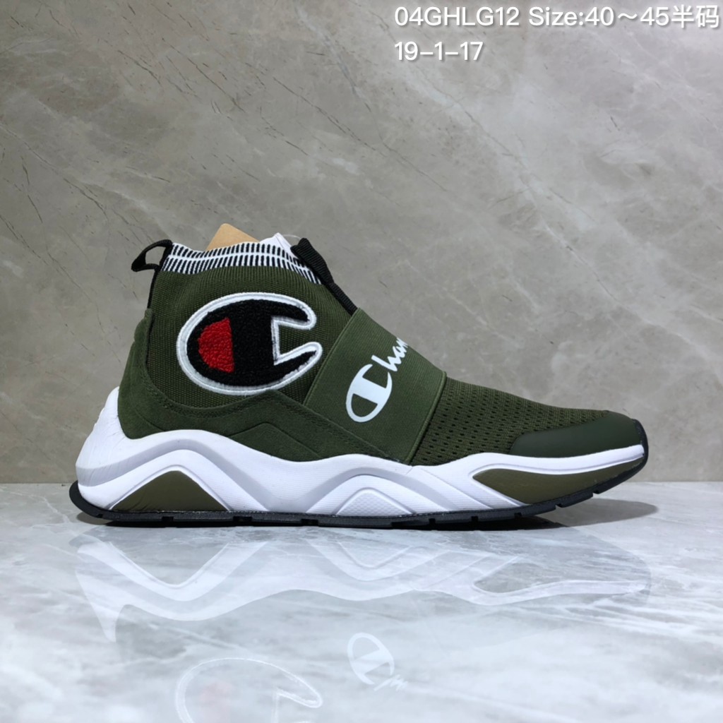 champion sock sneakers green