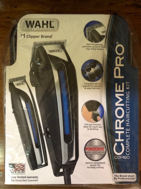 wahl chrome pro combo complete haircutting kit
