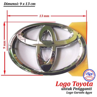 Toyota Logo Emblem Special Replacement Logo Garuda Front AGYA | Shopee ...