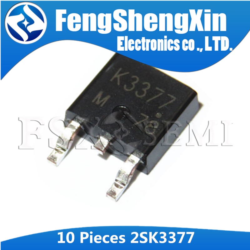 10pcs 2SK3377 TO-252 K3377 TO252 Triode MOS Field Effect Transistor ...