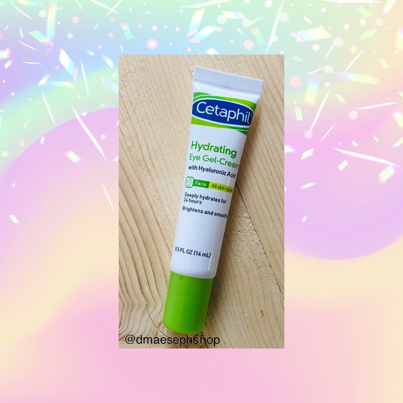 AUTHENTIC! Cetaphil Hydrating Eye GelCream with Hyaluronic Acid, 14 ml