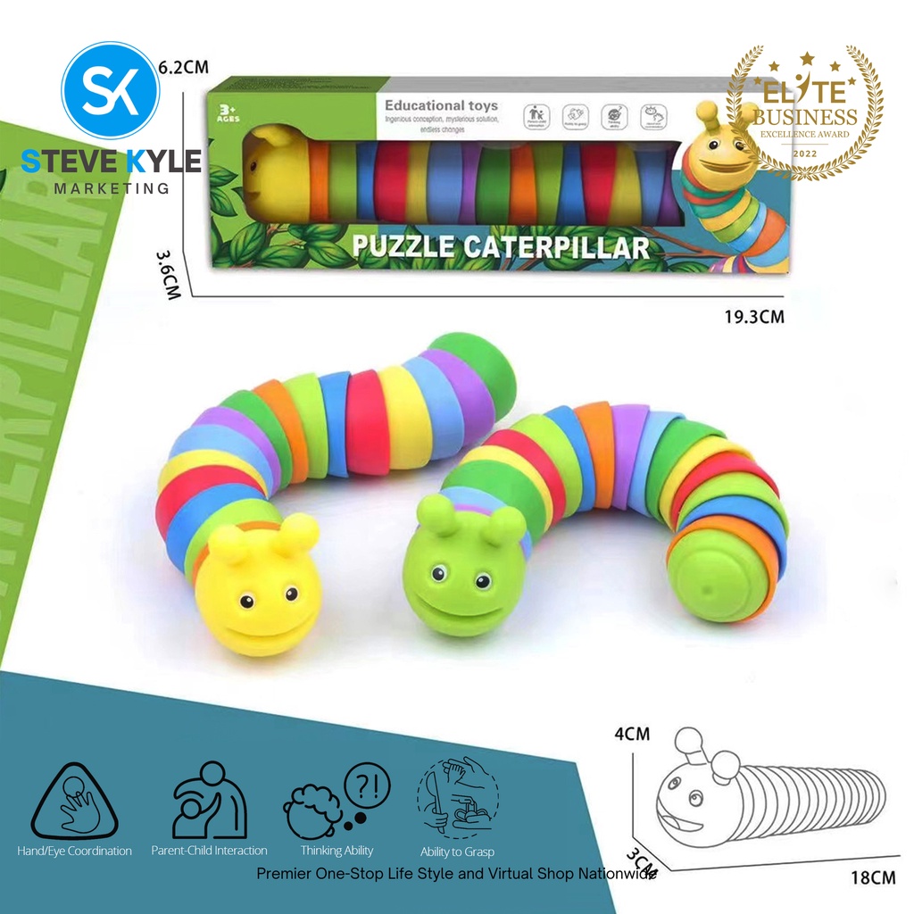 Decompression Slug Colorful Snail Transform Caterpillar Fidget Toys ...