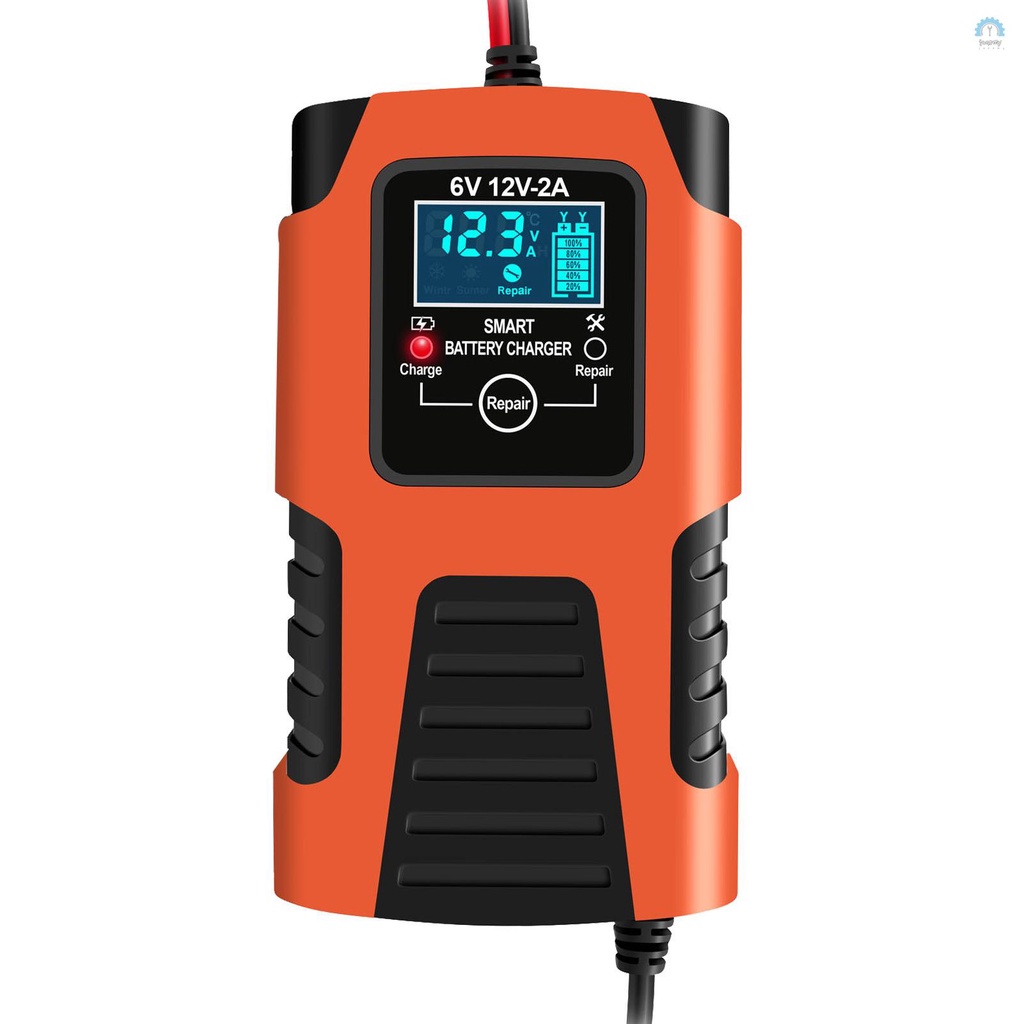 [k] Car Battery Chargers 12V/2A 24V/2A Full Automatic Smart Battery