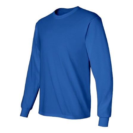 longsleeve DRIFIT royal blue semi cotton / drifit unisex roundneck ...