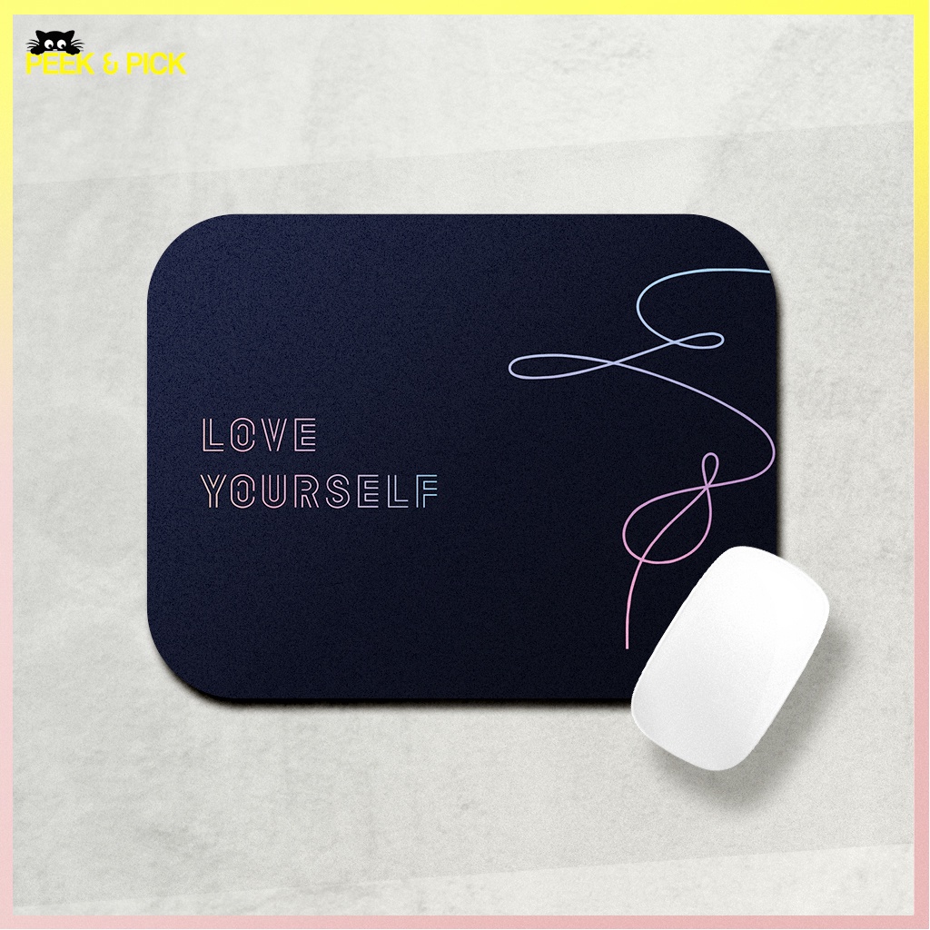 BTS Personalized Custom Mouse Pad KPOP Korean Band 22 x 18 Centimeters
