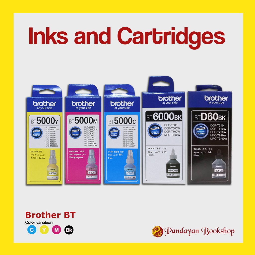 Brother Printer Genuine Ink Refill BT5000 (CMY 48.8 ml) BT6000