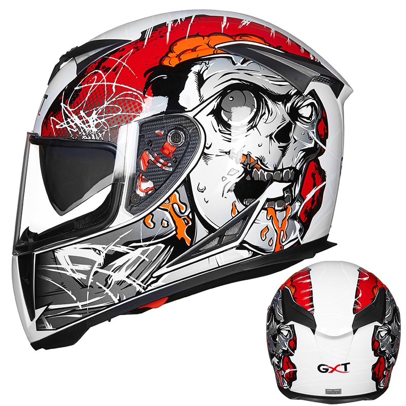 Spot limited editionThe latest GXT-358 motorcycle helmet full face helmet  men's racing capacete casc | Shopee Philippines