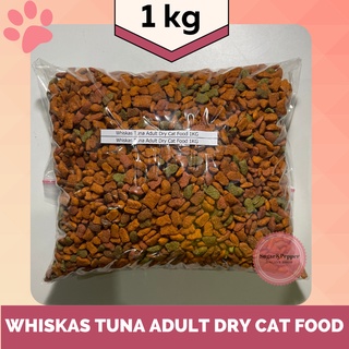 WHISKAS Tuna Flavor Adult Cat Dry Food 1Kg in resealable bag