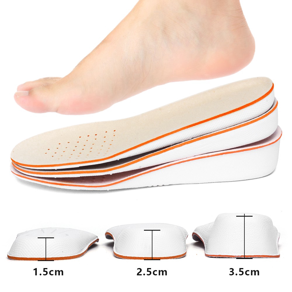 Height Increase Insoles for Men and Women 1.5cm / 2.5cm / 3.5cm shoes ...