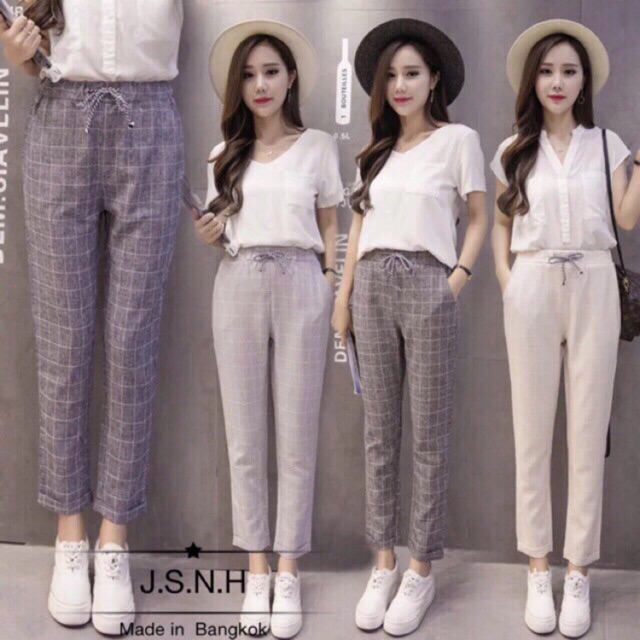 ladies grey casual trousers