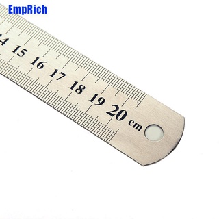 [EmpRich] Ch 20Cm Metal Ruler Metric Rule Precision Double Sided Measuring Tool 3Cc #7