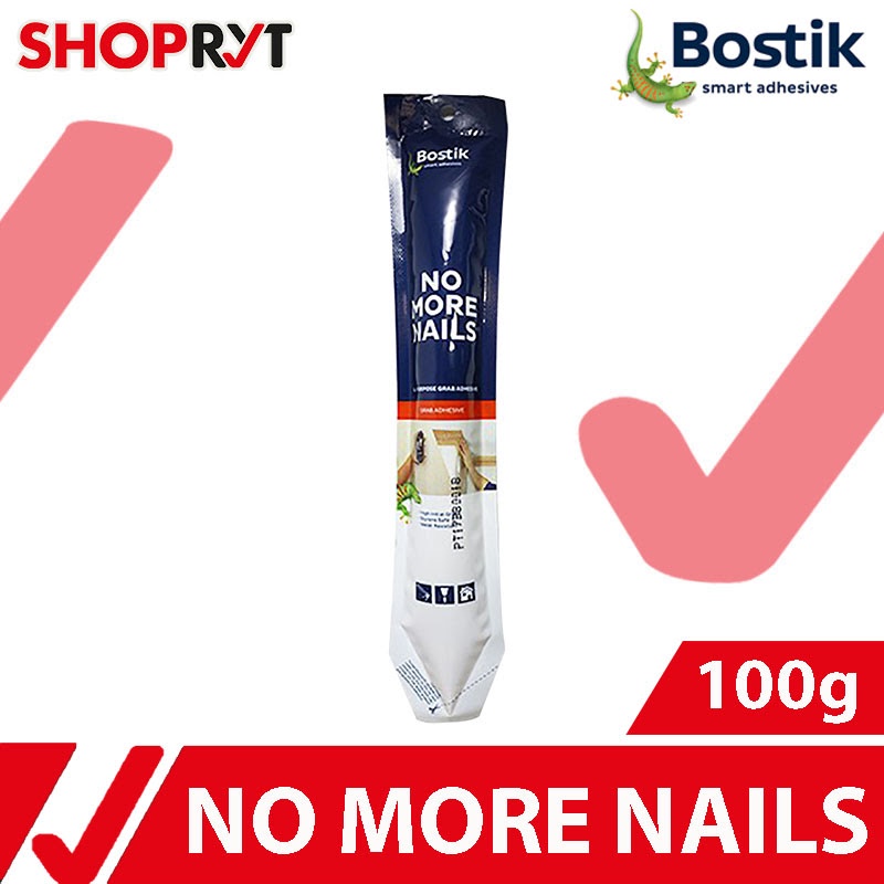 Bostik No More Nails Multipurpose Adhesive 100G Shopee Philippines