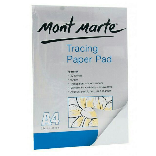 Mont Marte Tracing Paper Pad 60gsm A4 40 Sheet Shopee Philippines