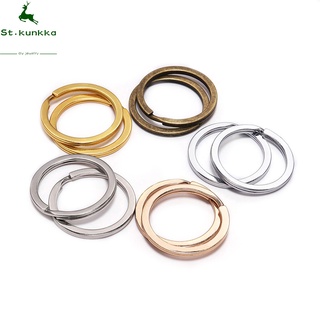 St.kunkka Round Key Ring - Gold/Silver (10 Pcs/Lot 25 X 28 X 30mm)