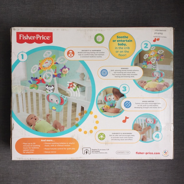 fisher price deluxe crib to floor mobile