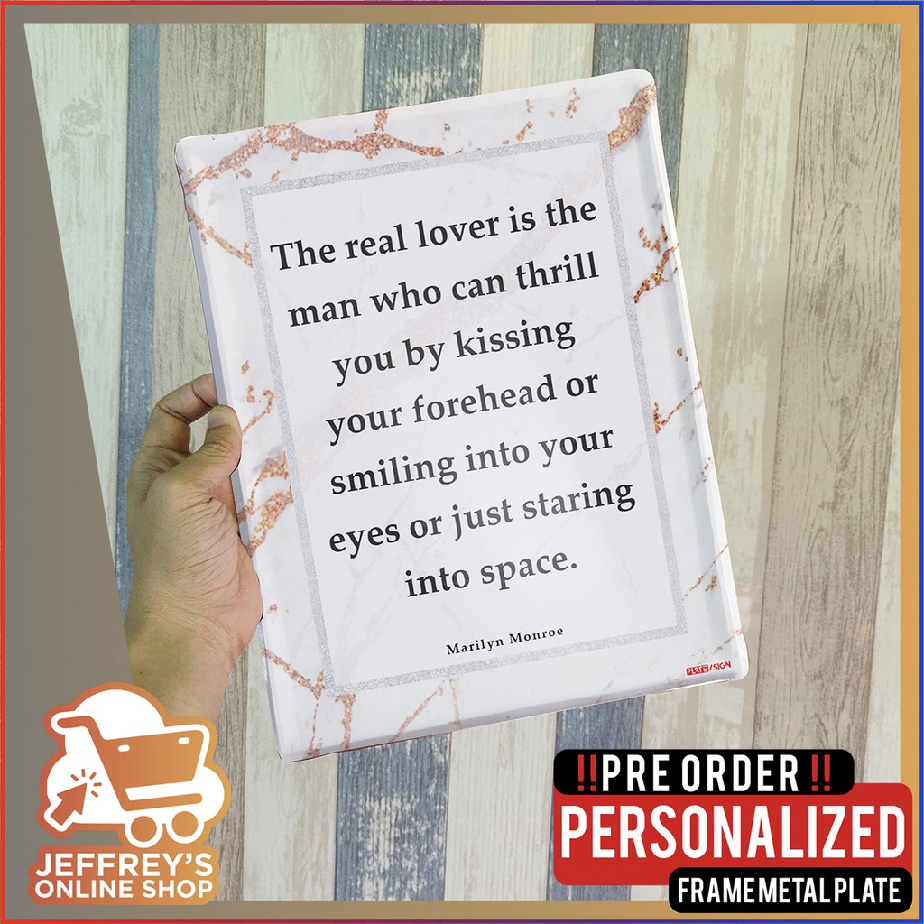 CUSTOMIZED WALL FRAME LOVE QUOTES GALVANIZED METAL PLATE VOL 4 Shopee