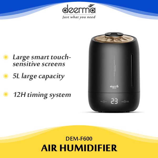 Deerma F600 5L Air Home Ultrasonic Humidifier Touch Version Air Purifying for Airconditioned